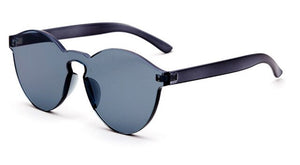 Summer  Rimless Sunglasses Transparent